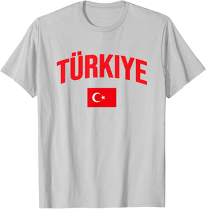 Türkiye - Flag of Turkey - Classic T-Shirt - T-Shirt | Ash