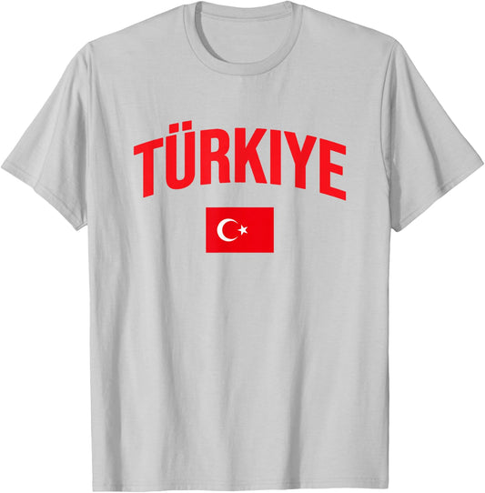 Türkiye - Flag of Turkey - Classic T-Shirt - T-Shirt | Ash