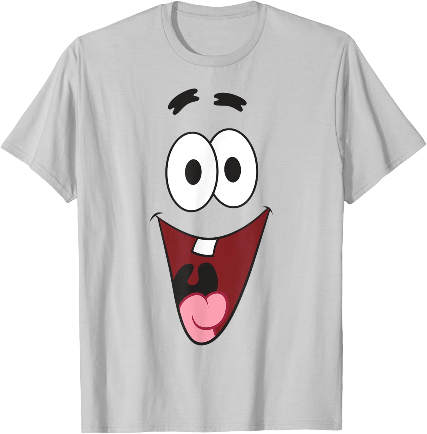SpongeBob SquarePants Halloween Patrick Laugh Face Costume T-Shirt - T-Shirt | Ash