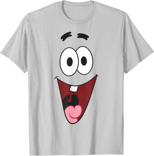 SpongeBob SquarePants Halloween Patrick Laugh Face Costume T-Shirt - T-Shirt | Ash