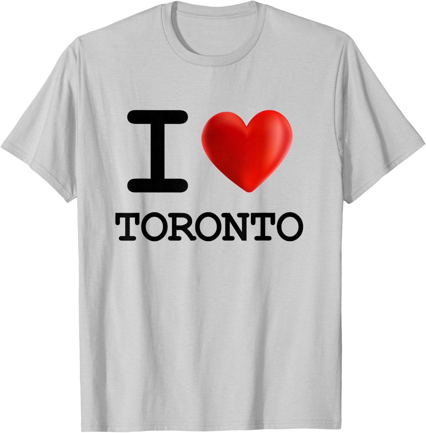 I Love Toronto Souvenir Tourist Heart T-Shirt - T-Shirt | Ash