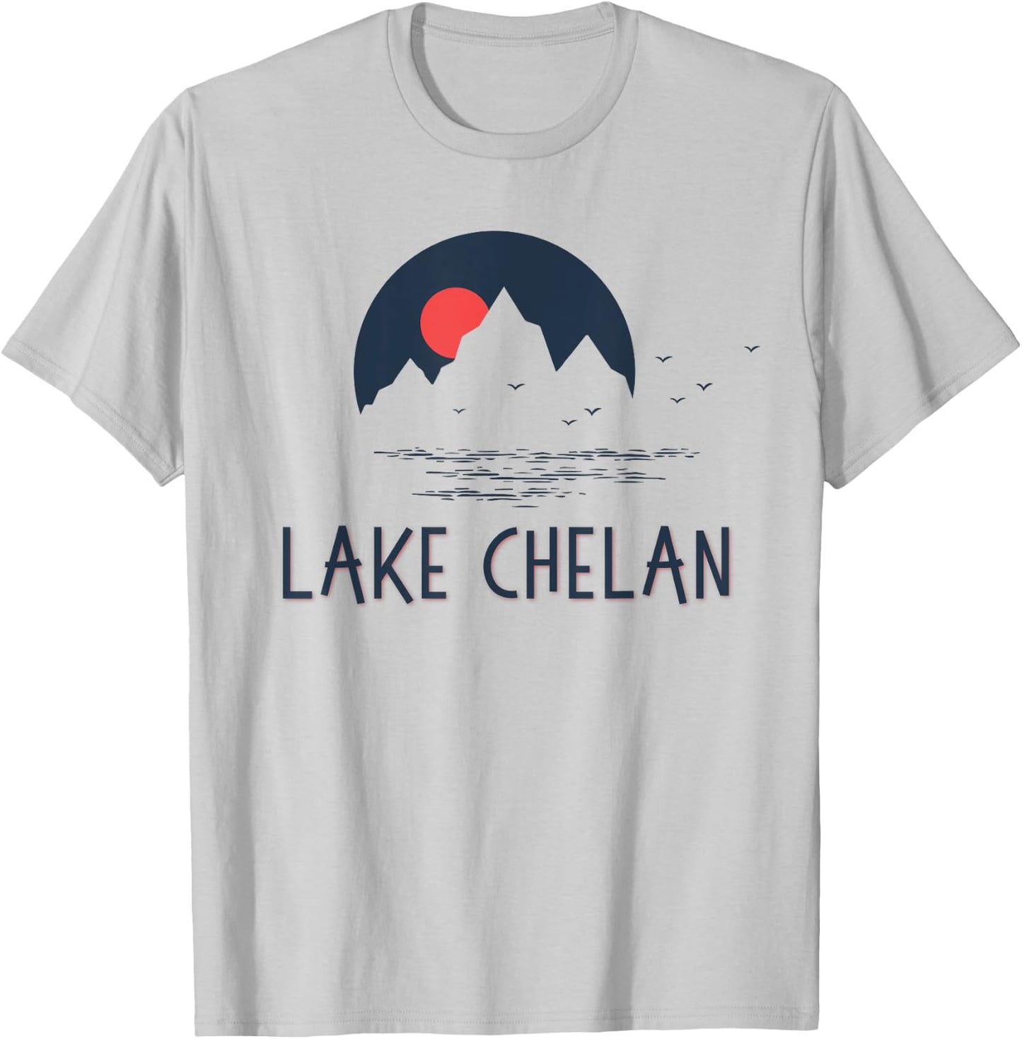 Lake Chelan Washington Outdoor Family Adventure Vacation T-Shirt - T-Shirt | Ash