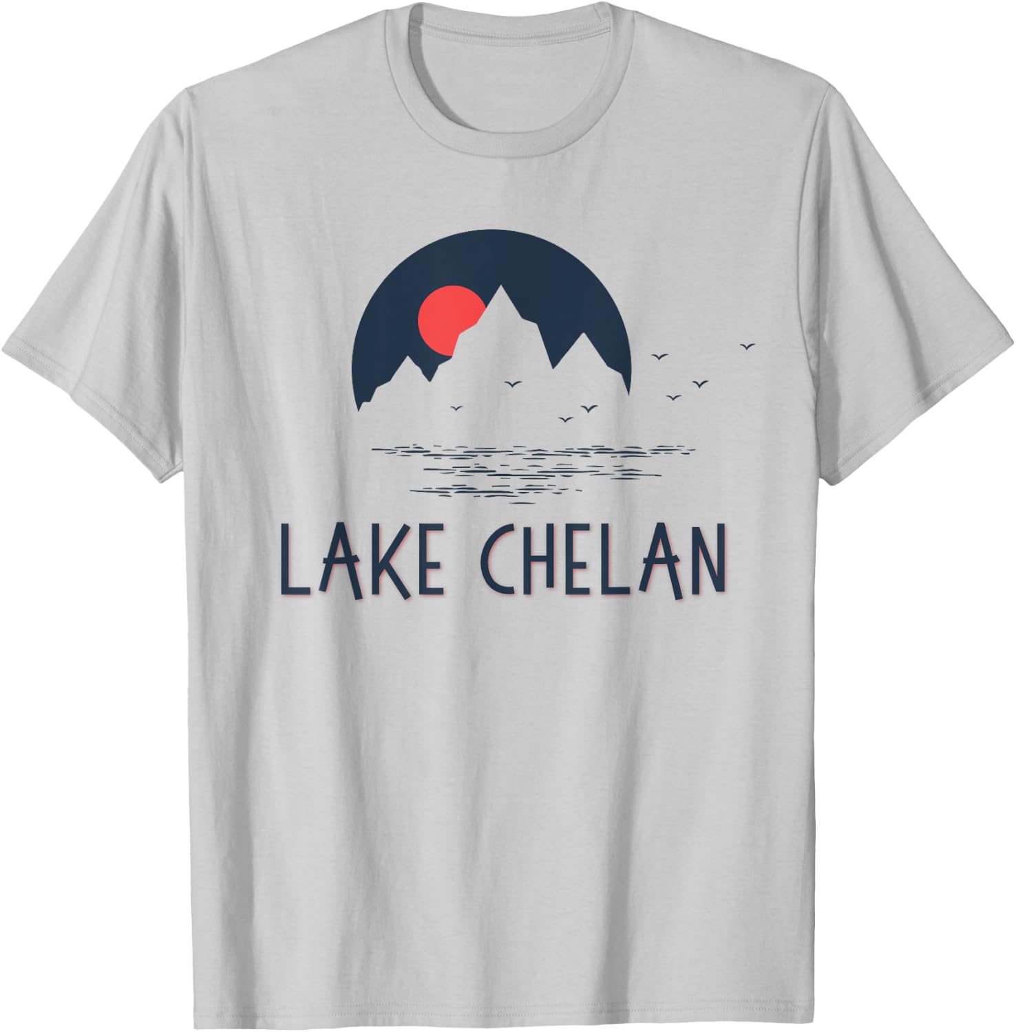 Lake Chelan Washington Outdoor Family Adventure Vacation T-Shirt - T-Shirt | Ash