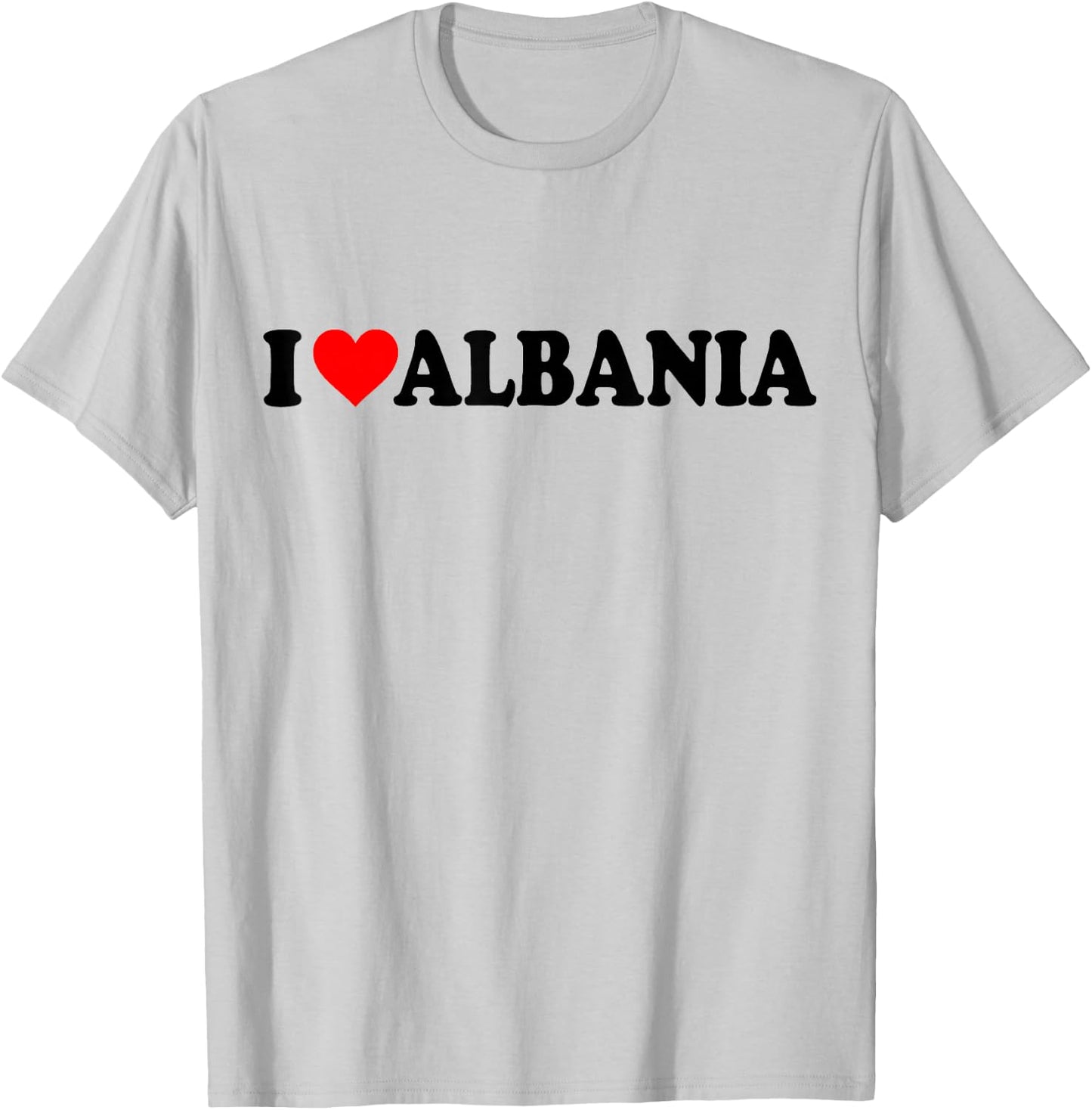 I Love Albania T-Shirt - T-Shirt | Ash