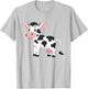 Cute Dairy Cow Pattern Kids , white, S T-Shirt - T-Shirt | Ash