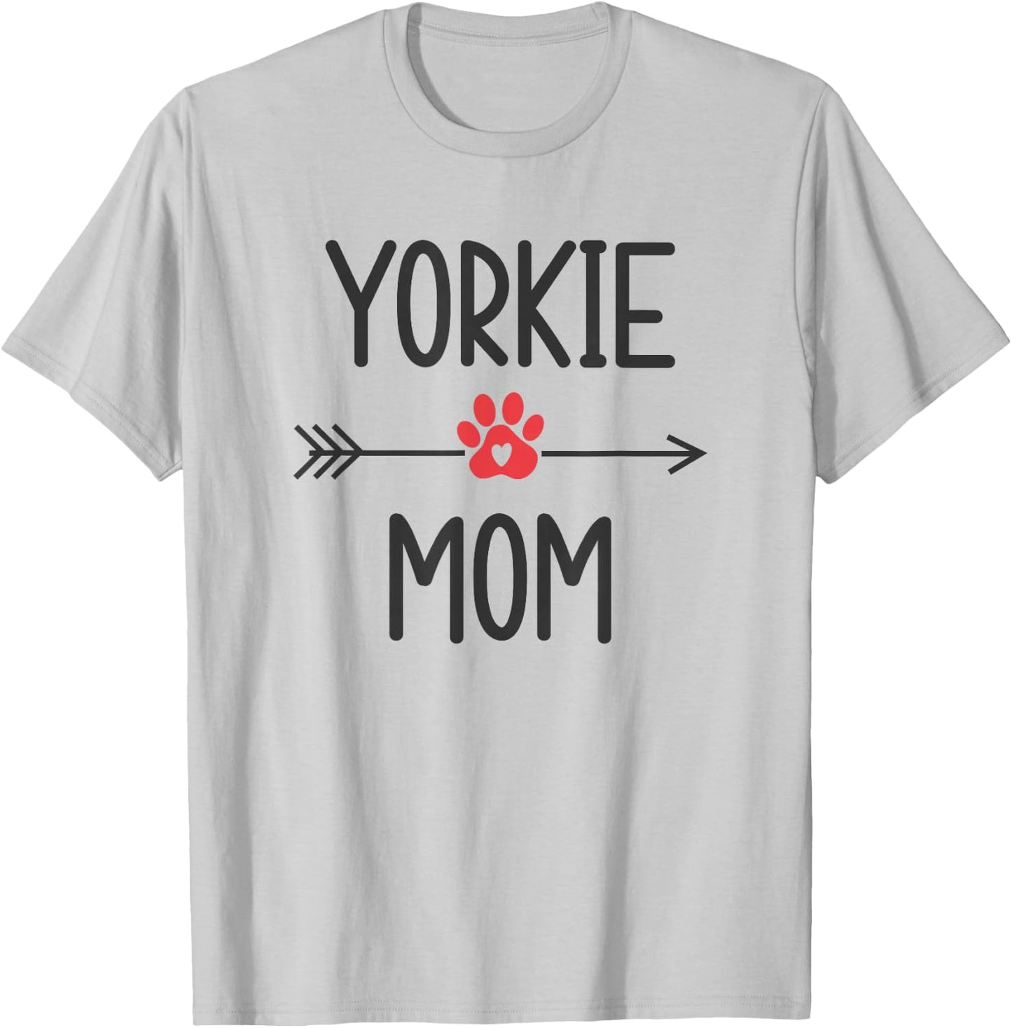 Yorkie Mom Yorkshire Terrier Dog Lovers Gift Women Yorkie T-Shirt - T-Shirt | Ash
