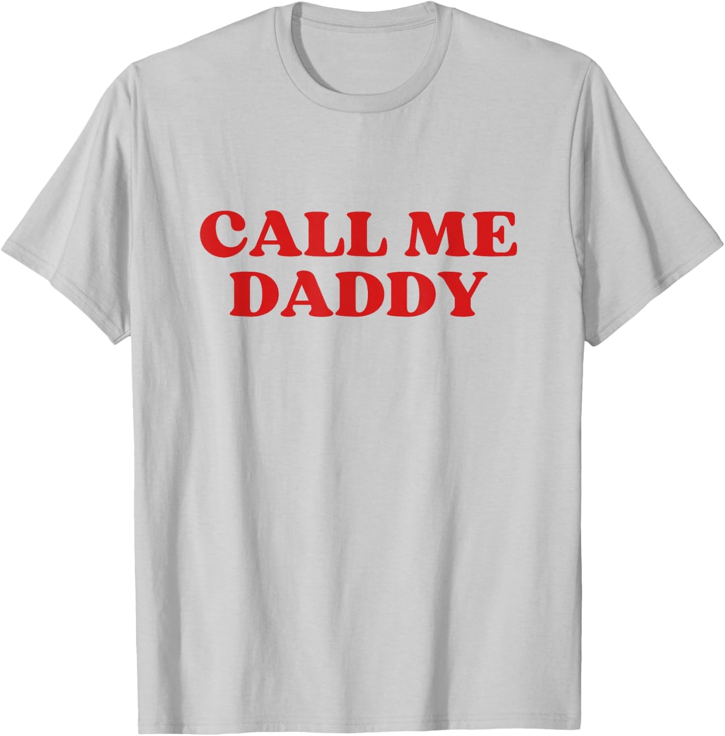 Daddy Call Me Y2k Aesthetic - Weiß, Small - , Klassisch, Retro-Design und Buchstabenmuster T-Shirt - T-Shirt | Ash