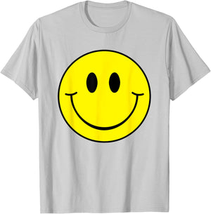 Yellow Smile Face Shirt Cute Happy Peace Smiling Face Kids T-Shirt - T-Shirt | Ash