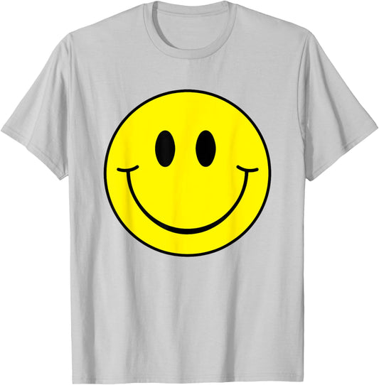Yellow Smile Face Shirt Cute Happy Peace Smiling Face Kids T-Shirt - T-Shirt | Ash