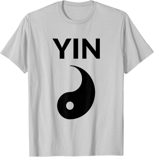 Yin Yang Costume Couple Costumes Partner Costumes Man Woman Couples , White T-Shirt - T-Shirt | Ash