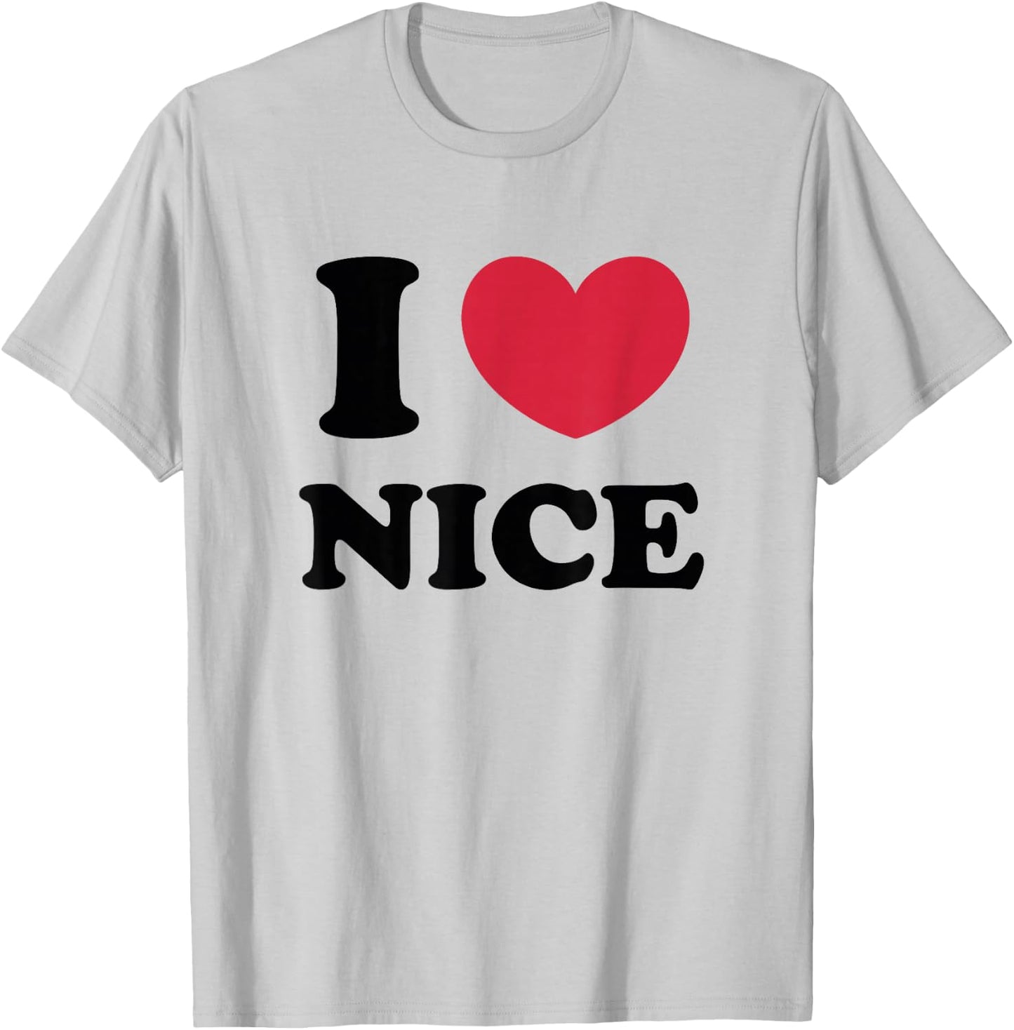 I Love Nice , white, S T-Shirt - T-Shirt | Ash