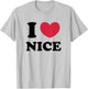 I Love Nice , white, S T-Shirt - T-Shirt | Ash