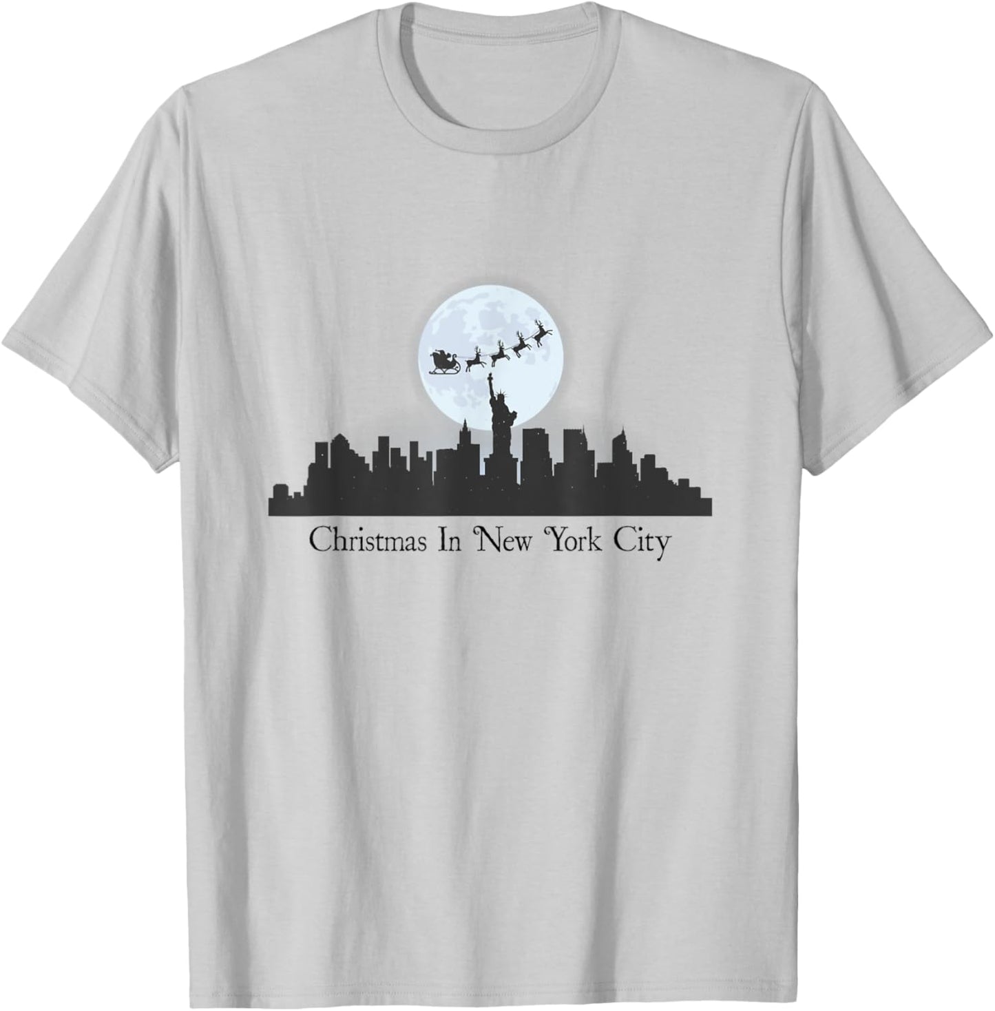Christmas in New York City Shirt - NYC T-Shirt - T-Shirt | Ash