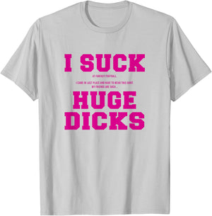 I Suck At Fantasy Football Loser , pink, s T-Shirt - T-Shirt | Ash