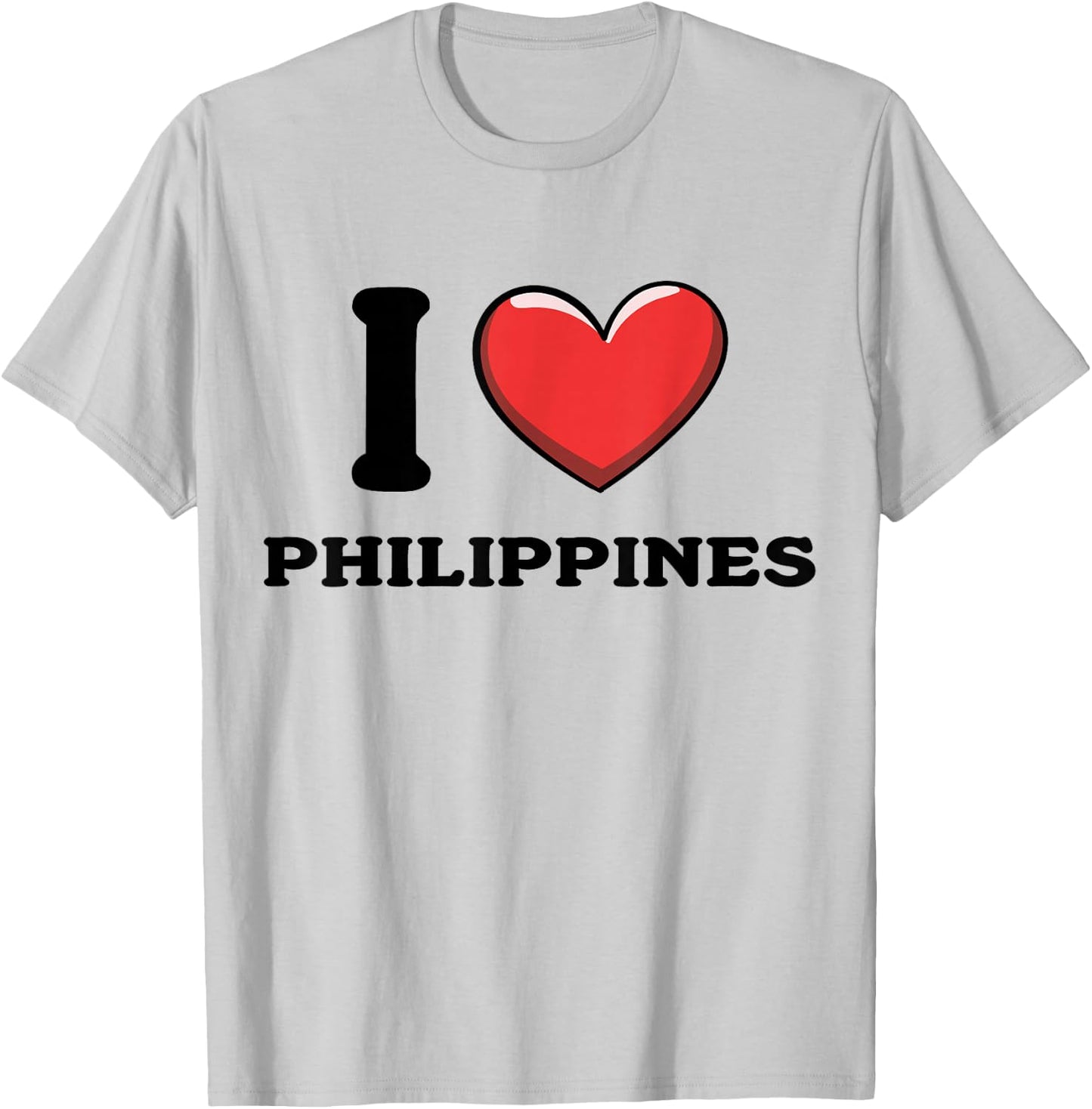 I Love Philippines T-Shirt - T-Shirt | Ash