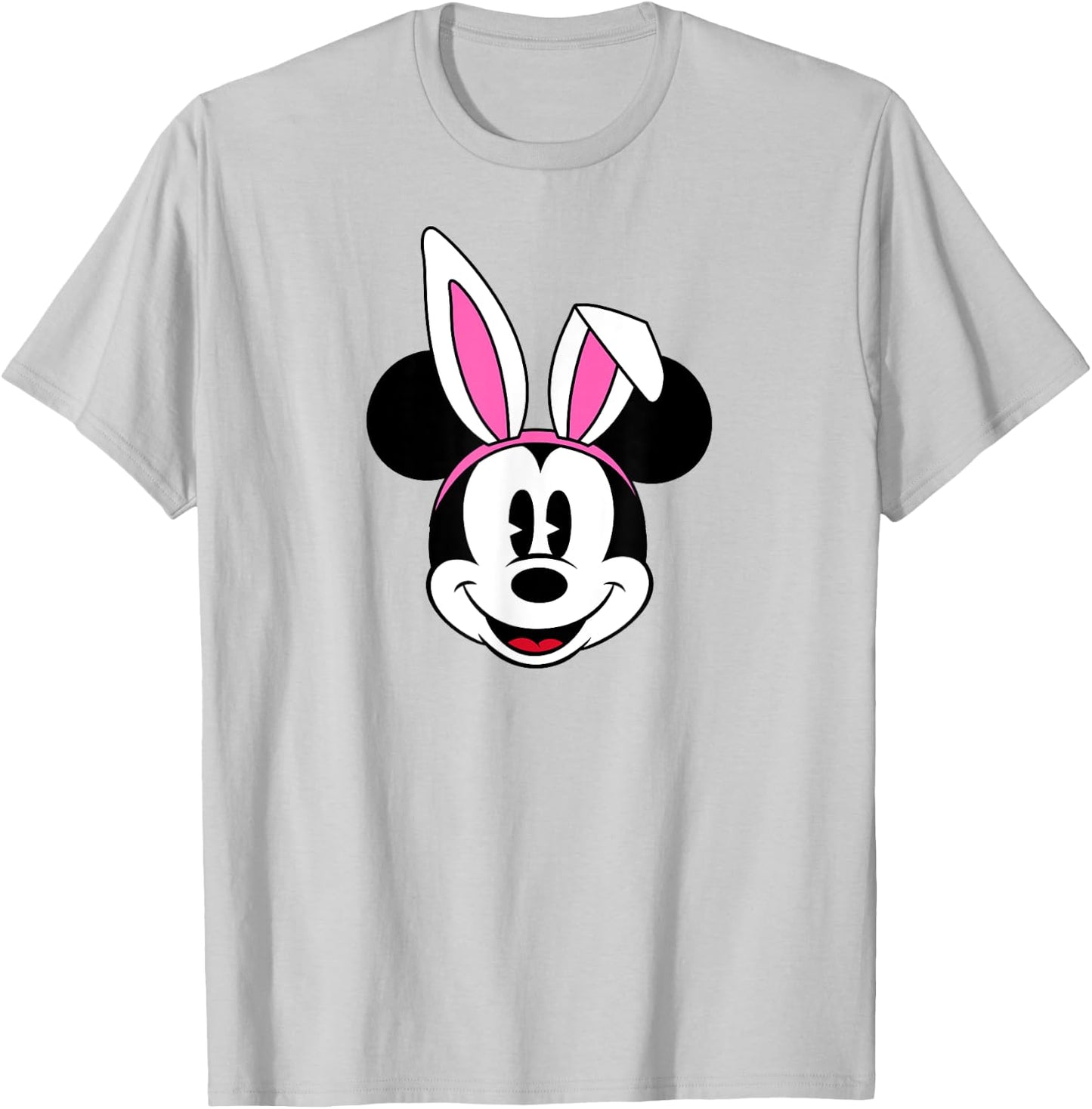 Amazon Essentials Disney Mickey Mouse Spring Easter Bunny Ears T-Shirt - T-Shirt | Ash