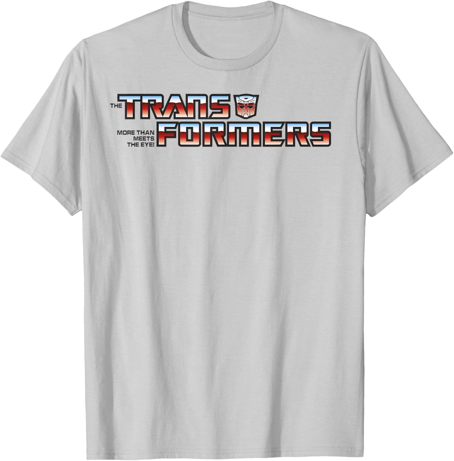 Transformers Red Gradient Classic Vintage Logo T-Shirt - T-Shirt | Ash