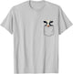 Cow in Pocket T-Shirt - T-Shirt | Ash