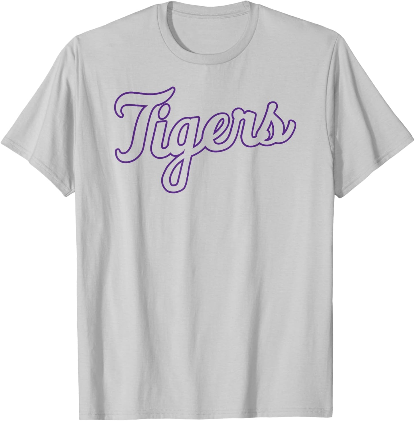 Clemson Tigers Cursive Mascot Orange Officially Licensed T-Shirt - T-Shirt | Ash
