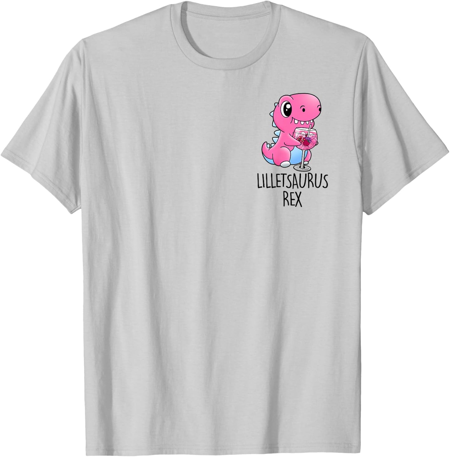 LILLETSAURUS REX Dino Wildberry Cocktail T-Shirt - T-Shirt | Ash