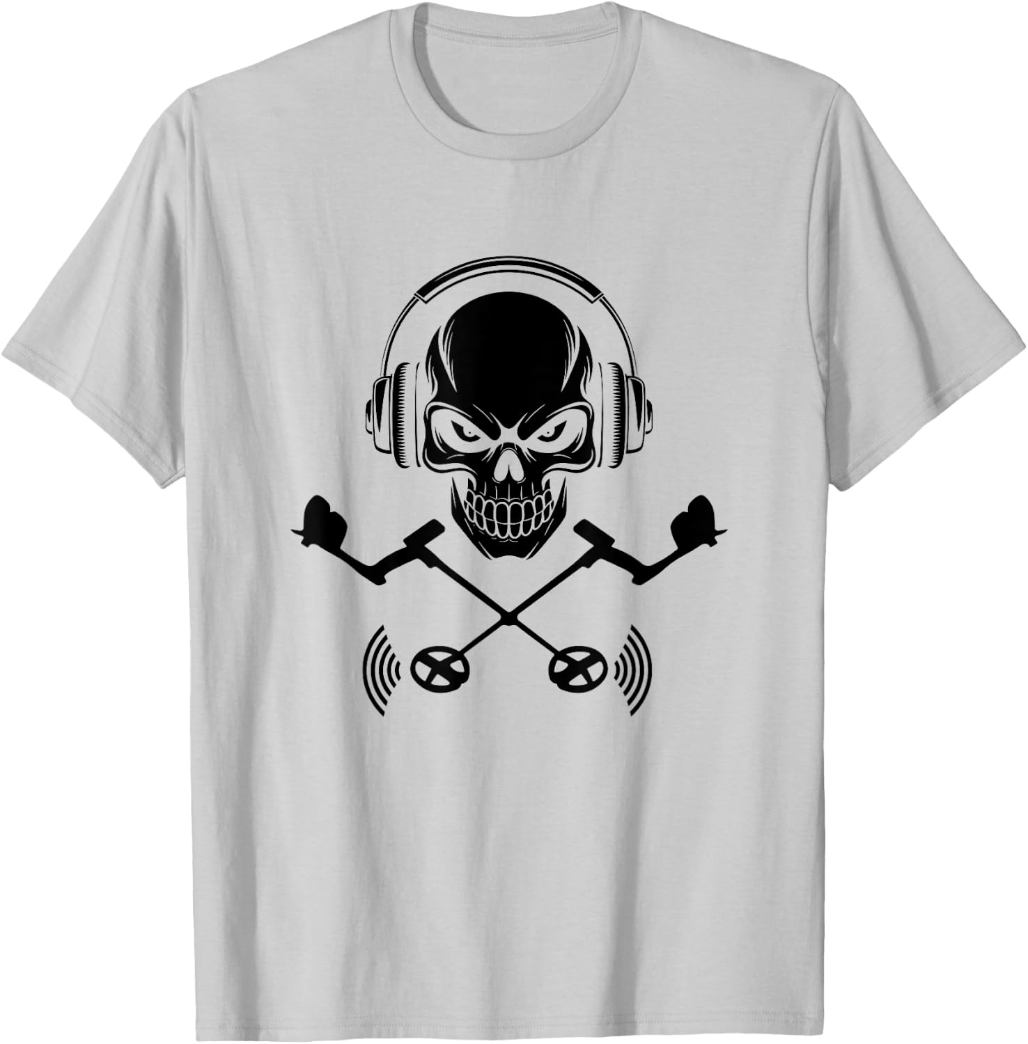 Détecteur de métaux crâne chasse au trésor détecteur de métaux T-Shirt - T-Shirt | Ash