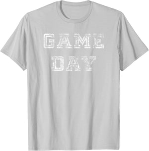 Game Day Football Shirt Men Women Kids Vintage Football Gift T-Shirt - T-Shirt | Ash