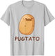 Cute Pug Potato Shirt Funny Dog Potato PUGTATO T-Shirt - T-Shirt | Ash