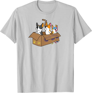 Submarine Corgi T-Shirt - T-Shirt | Ash