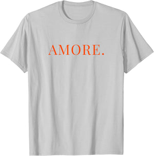 Minimalist Statement "Amore" T-Shirt - T-Shirt | Ash