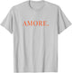 Minimalist Statement "Amore" T-Shirt - T-Shirt | Ash
