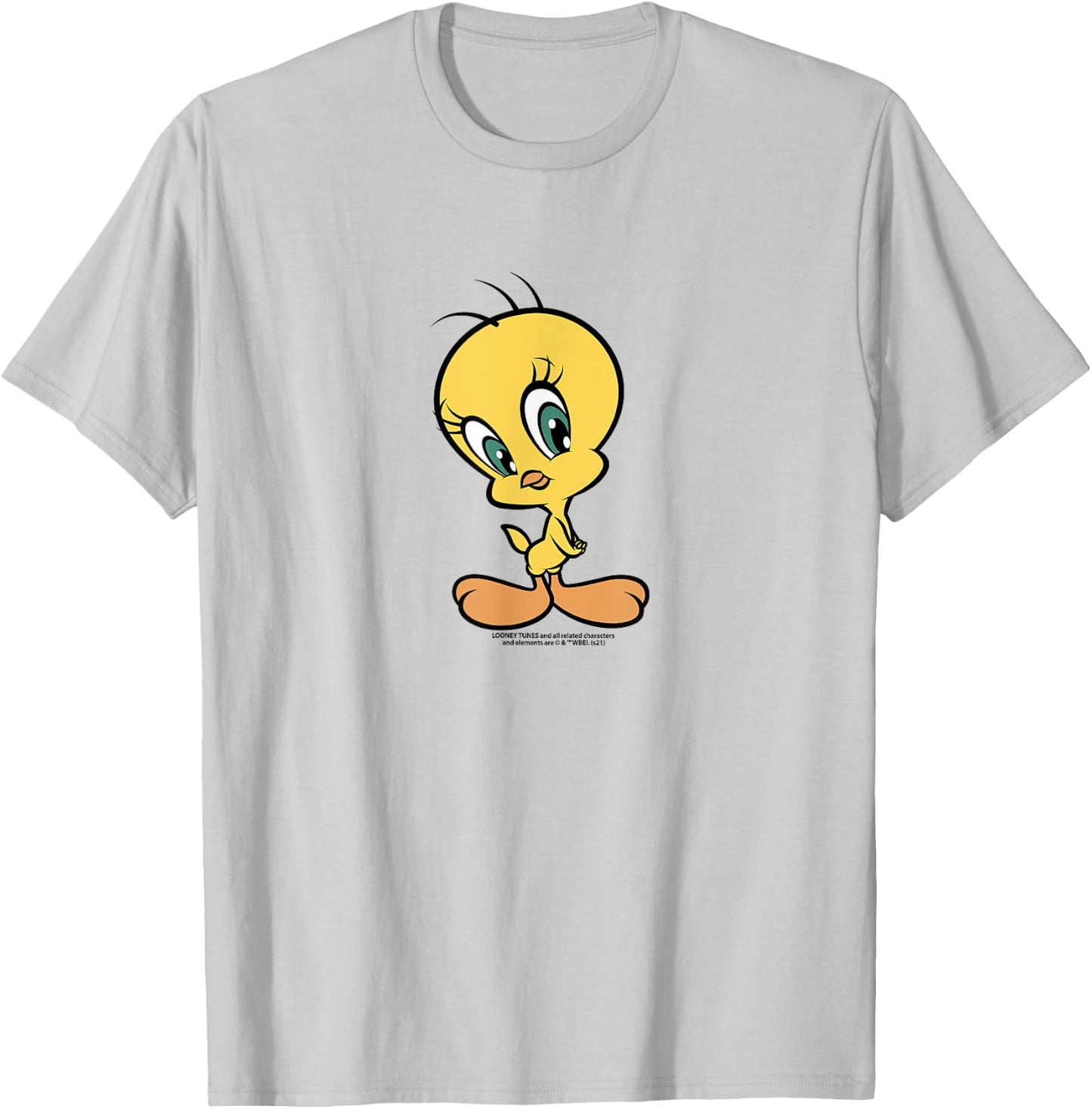 Looney Tunes Tweety Bird Cute Portrait Folded Hands T-Shirt - T-Shirt | Ash