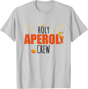 Holy Spritz Aperölchen Spritztour Aperoli Crew , White T-Shirt - T-Shirt | Ash