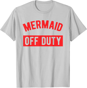 Mermaid Off Duty - Girls & Women's Summer T-Shirt - T-Shirt | Ash