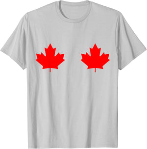 Maple Leaf Canada Day Canadian Flag T-Shirt - T-Shirt | Ash