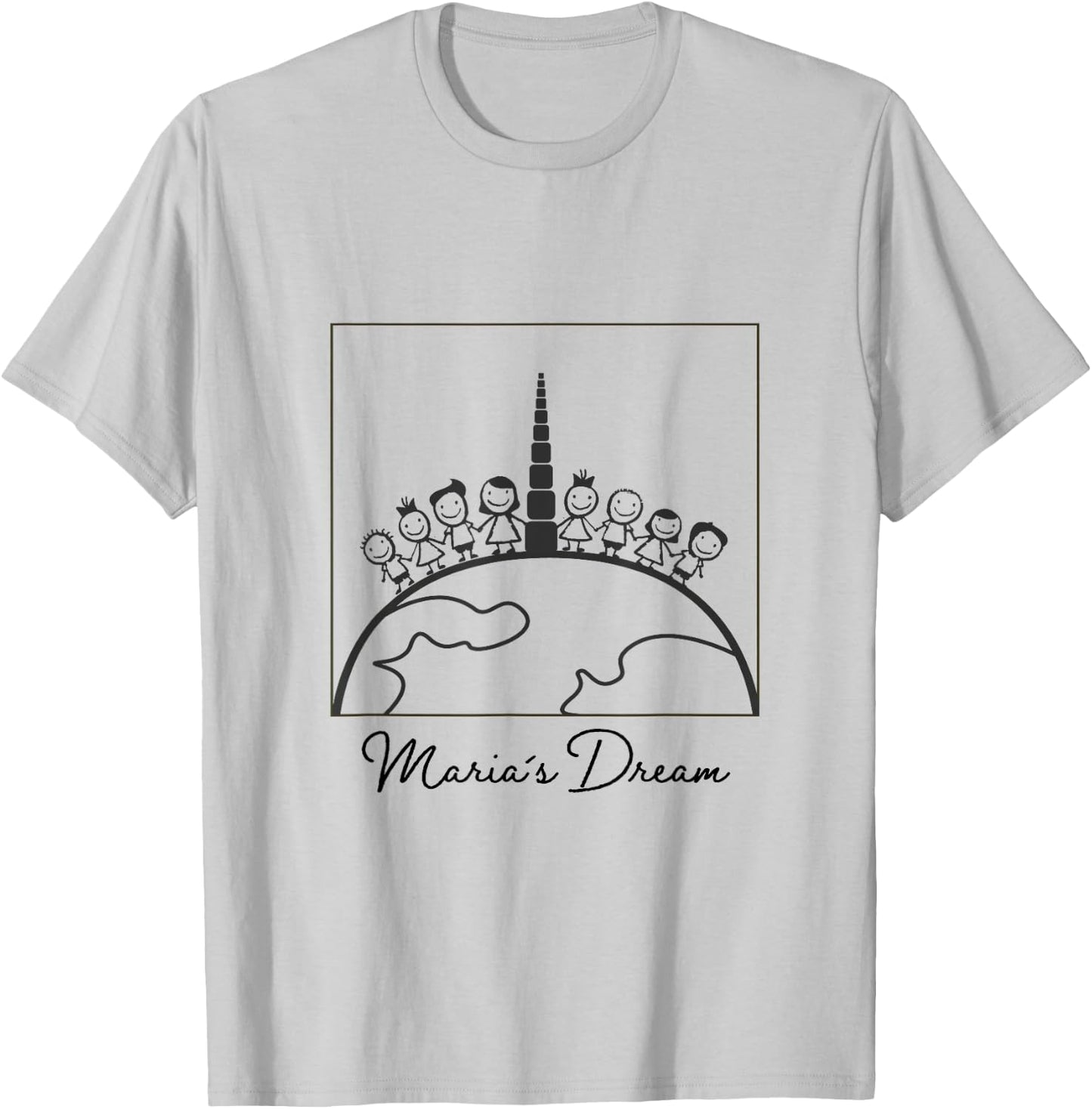 Maria Montessori's Dream T-Shirt - T-Shirt | Ash