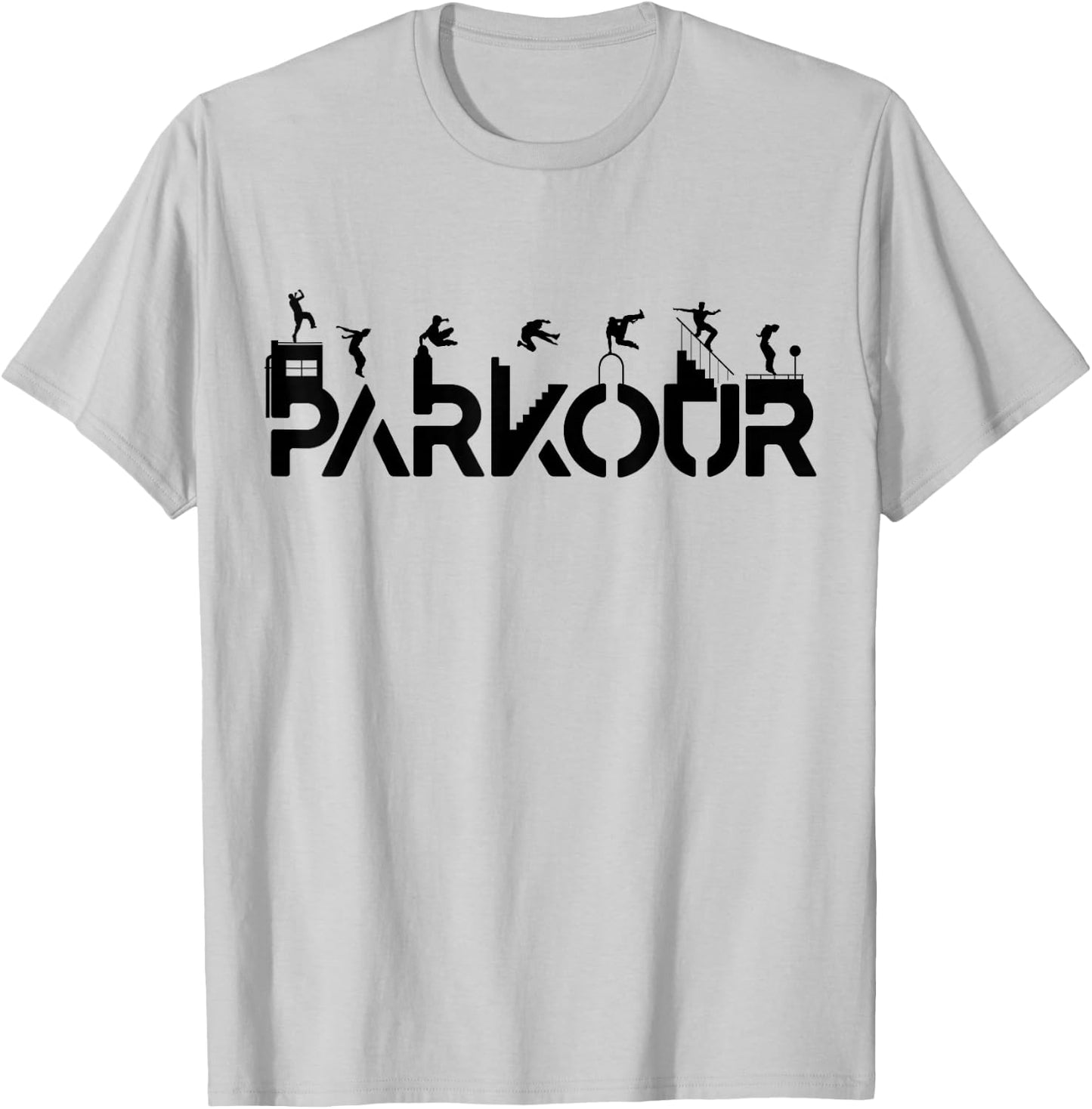 Freerunning Shirt for Parkour Runner | Parkour T-Shirt - T-Shirt | Ash