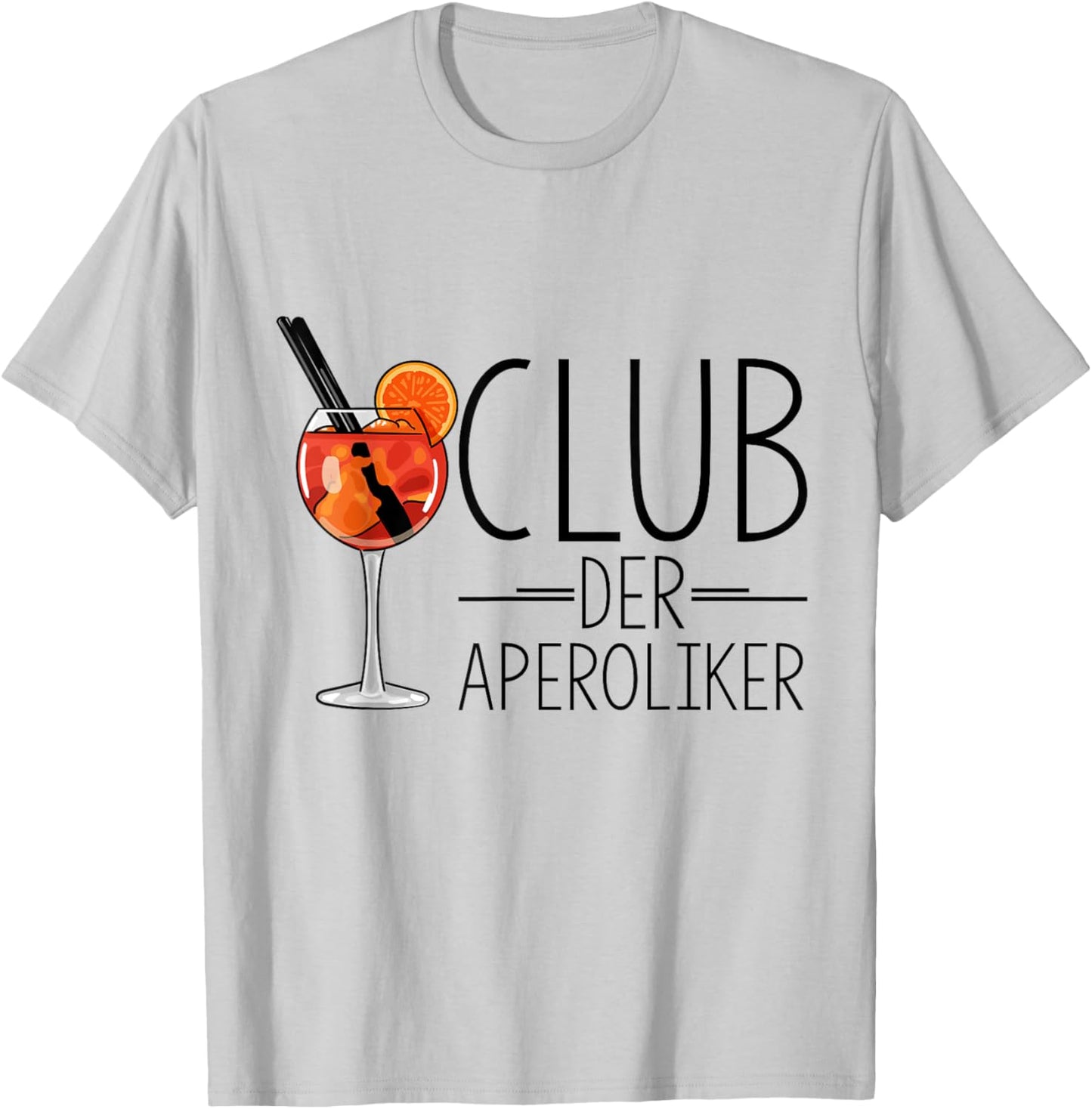 Club of the Aperolics Cocktail Lovers Aperitif Spritz , White T-Shirt - T-Shirt | Ash