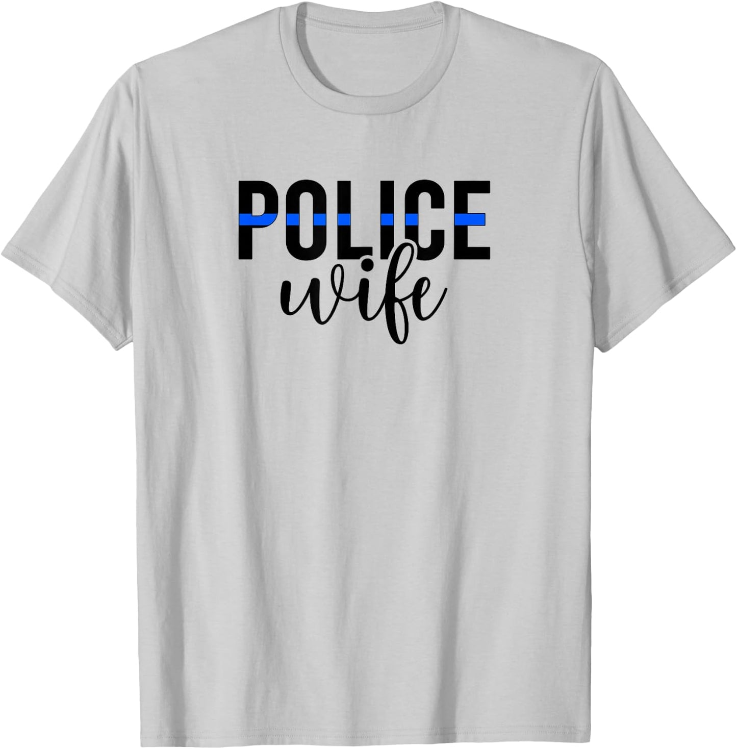 Boho Police Wife Of A Police Officer Wife Cop Wife T-Shirt - T-Shirt | Ash