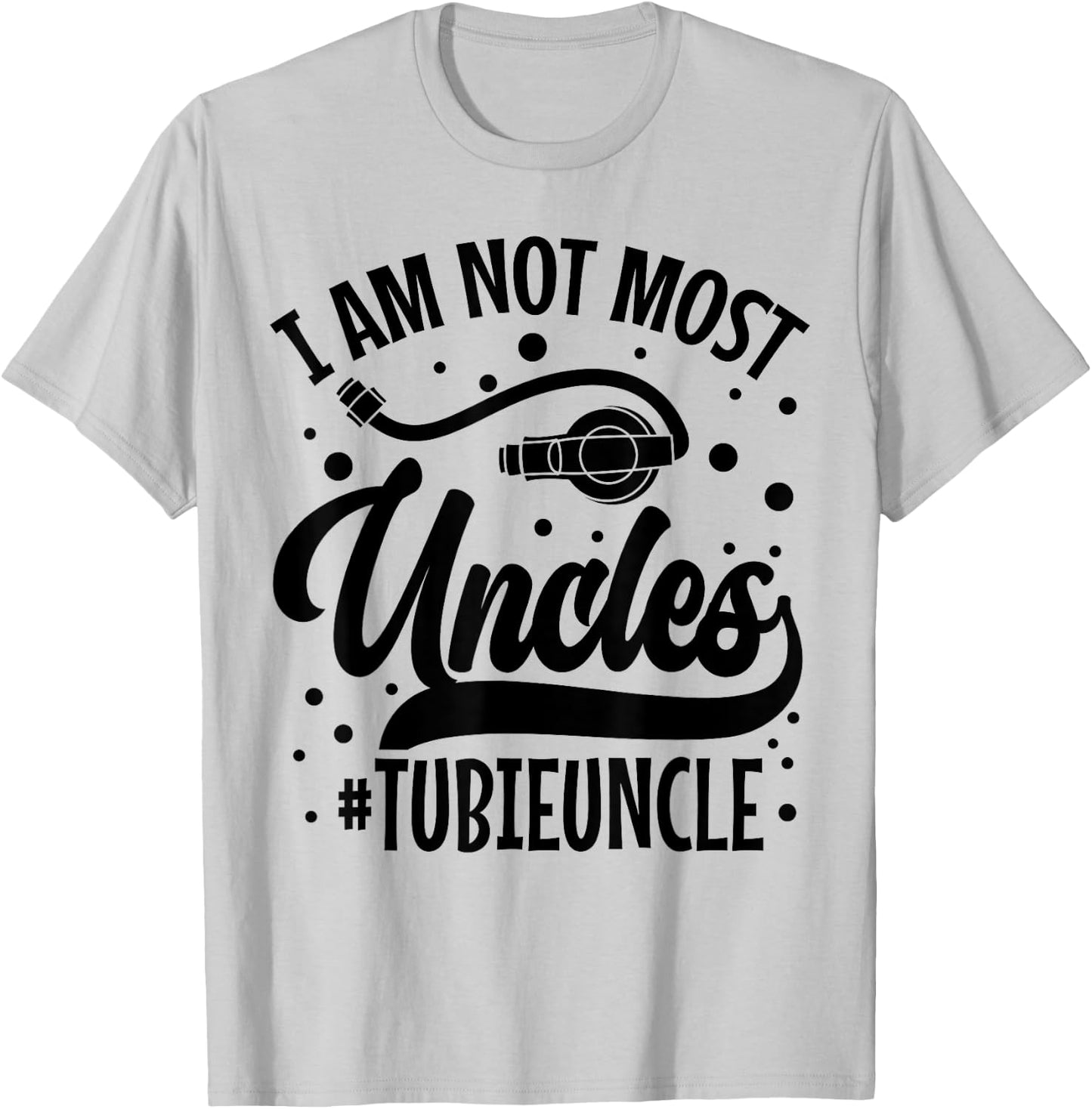 Gtube Accessories for Babies Tubie Uncle Feeding Tube T-Shirt - T-Shirt | Ash