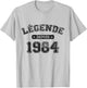Birthday 40 Years Legend Since 1984 Birthday , grey, S T-Shirt - T-Shirt | Ash
