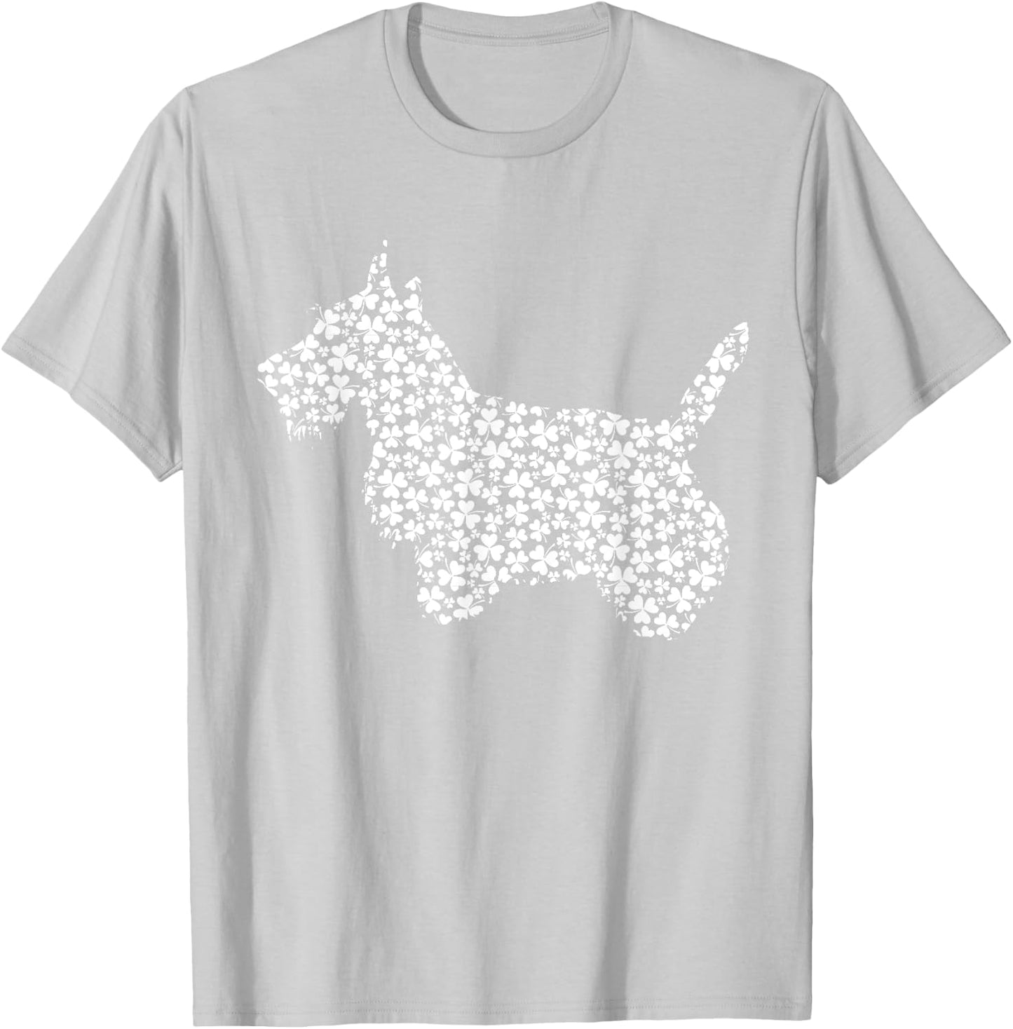 Scottish Terrier Dog Cute Shamrock St Patricks Day T-Shirt - T-Shirt | Ash