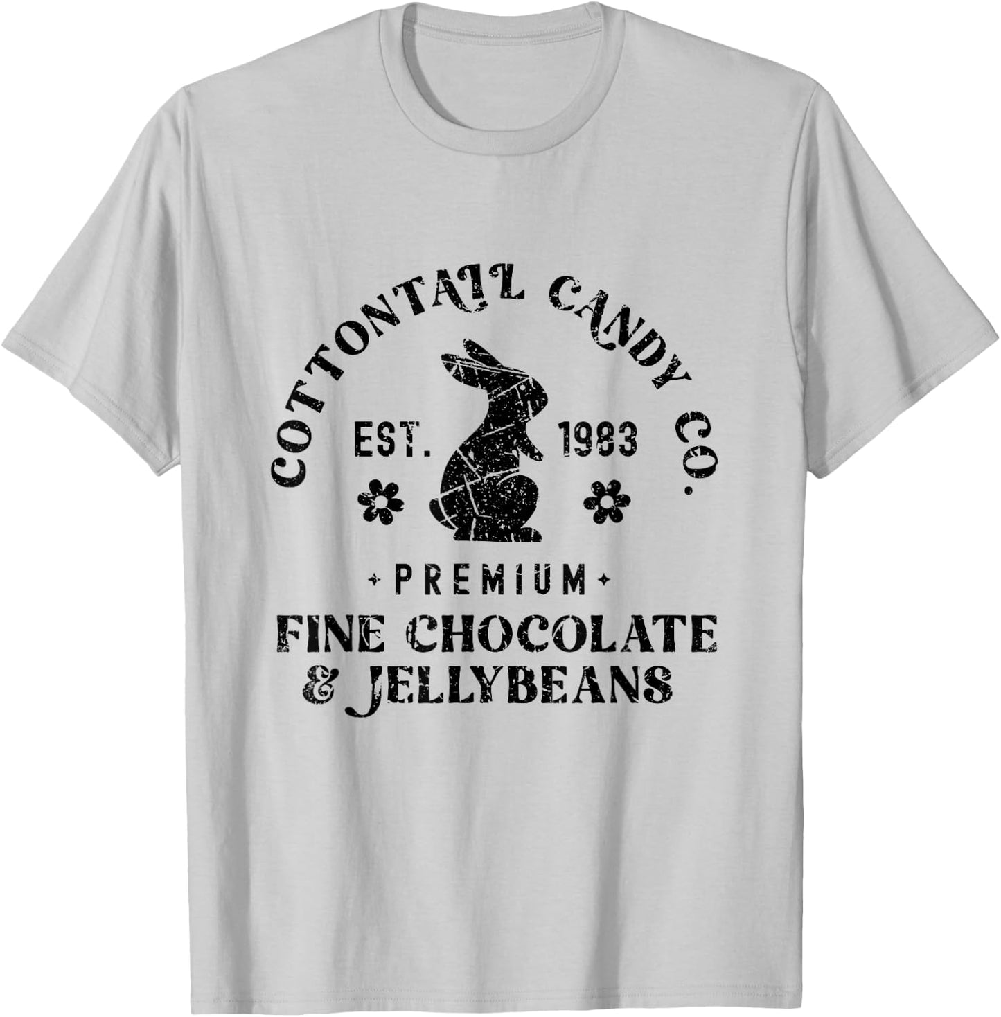Cotton Tale Candy Co. Vintage Funny Springtime Easter T-Shirt - T-Shirt | Ash