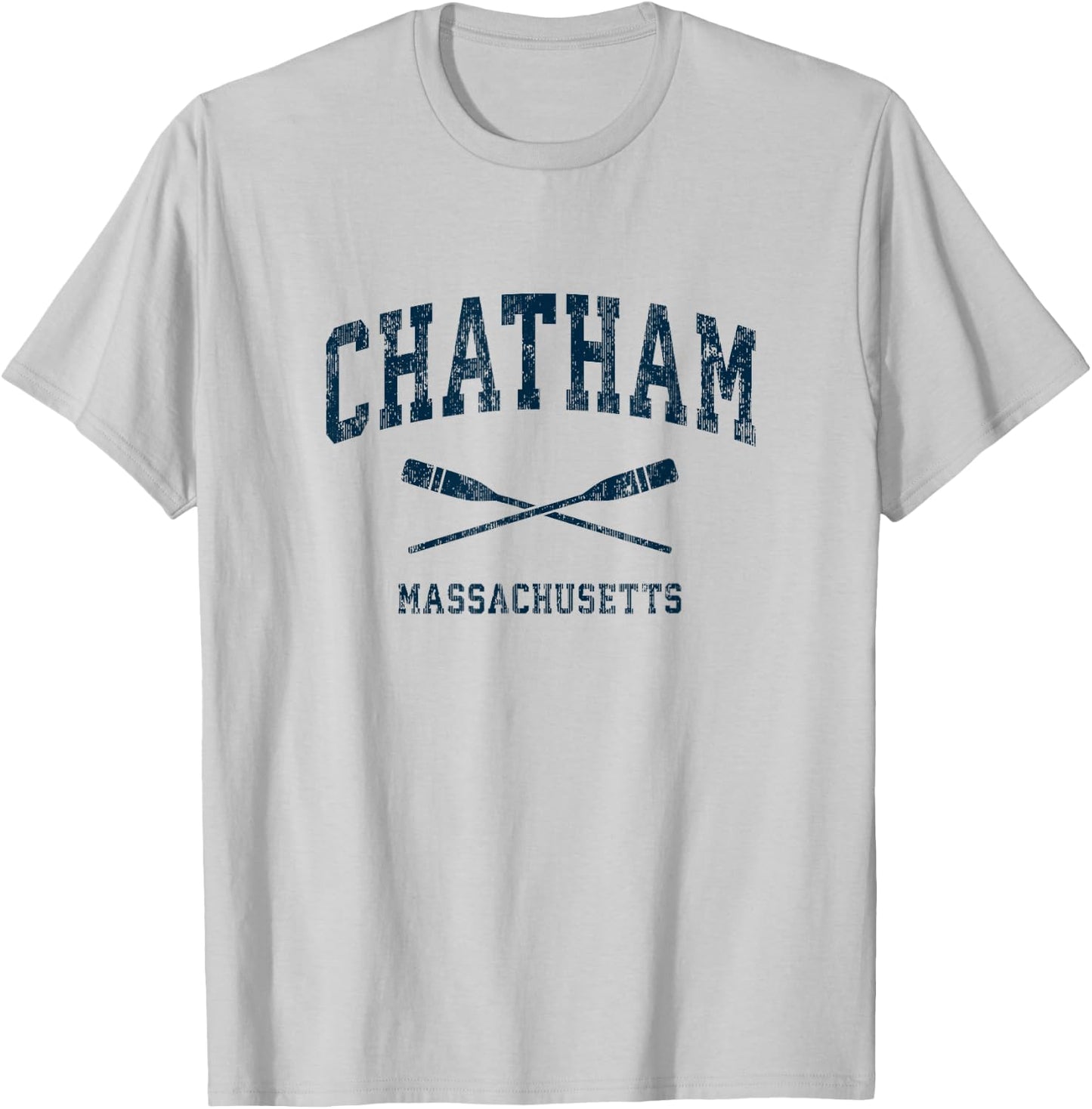 Chatham Massachusetts Vintage Nautical Paddles Sports Oars T-Shirt - T-Shirt | Ash