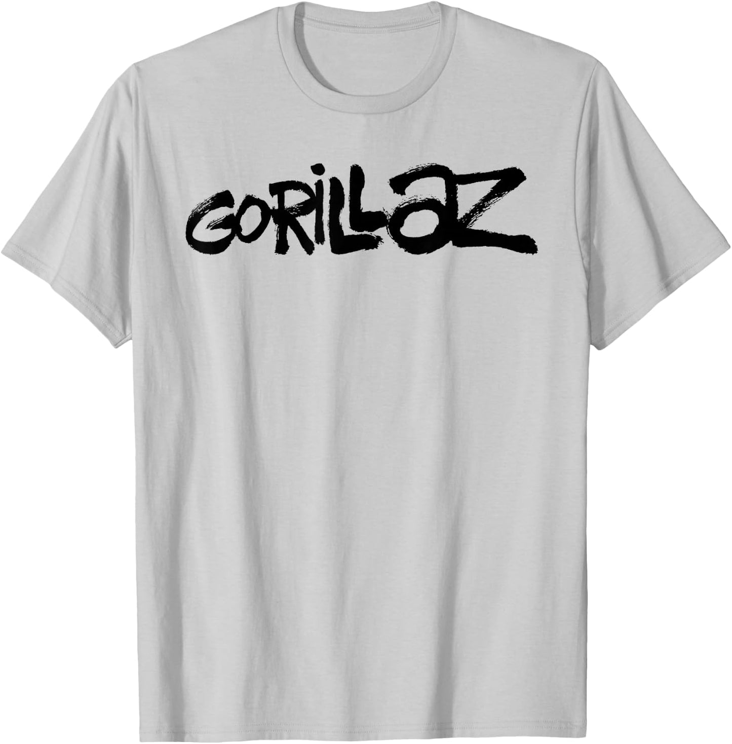 Gorillaz Black Paint Brush Logo T-Shirt - T-Shirt | Ash