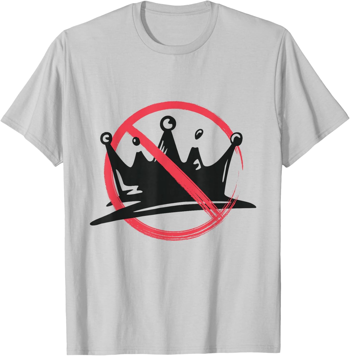 No Kings Two Sided Front Back Nope Vintage T-Shirt - T-Shirt | Ash