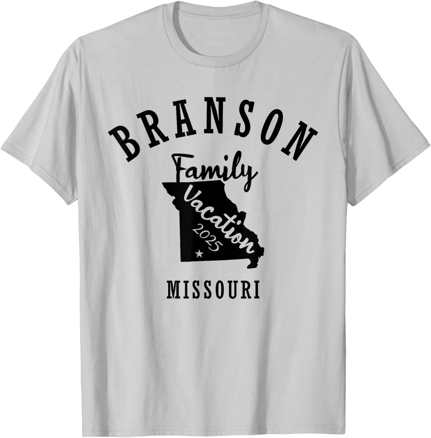 Branson Family Vacation 2025 Branson Family Vacay 25 2w T-Shirt - T-Shirt | Ash