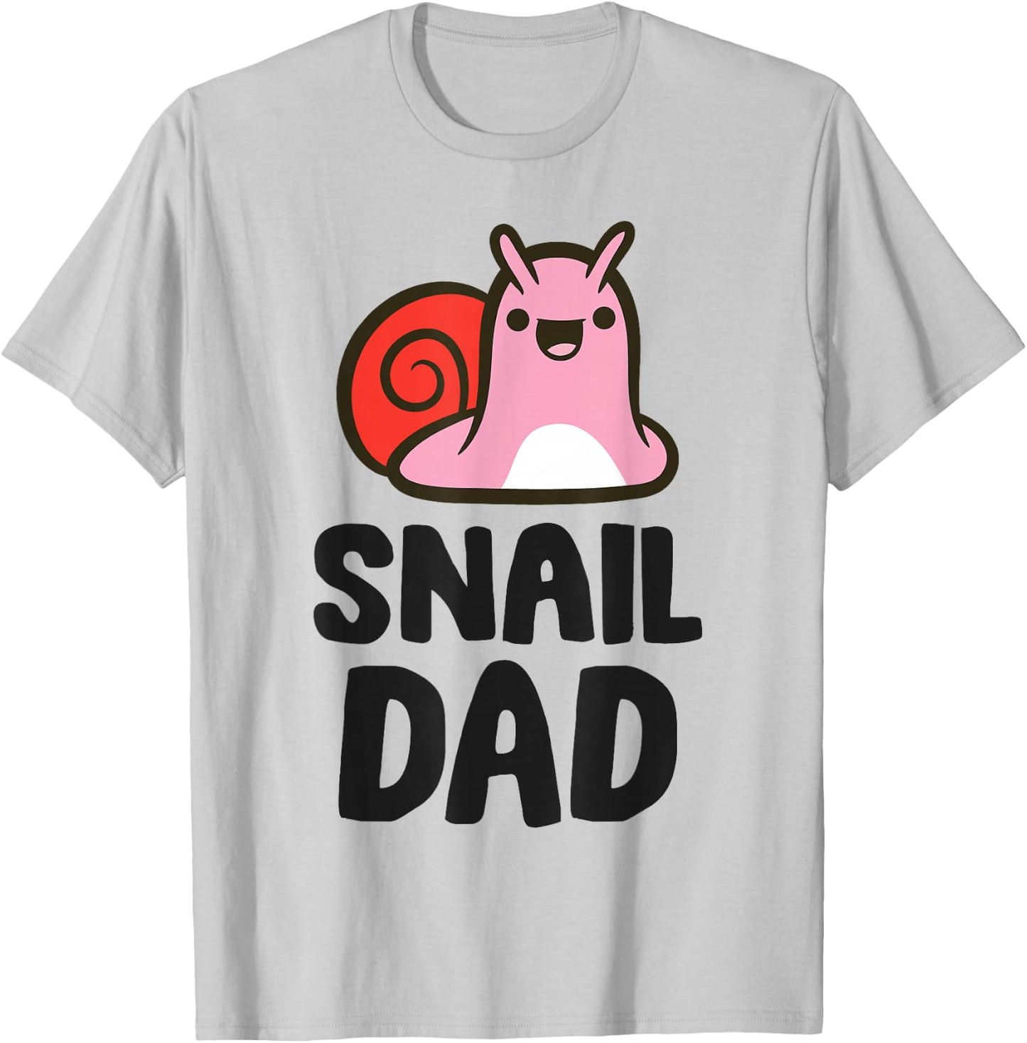 Snail Dad Funny Snail Owner Papa T-Shirt - T-Shirt | Ash