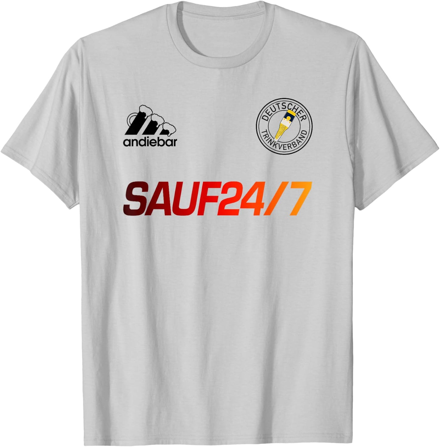 SAUF 24/7 – X Malle Jersey Germany Beer , White T-Shirt - T-Shirt | Ash