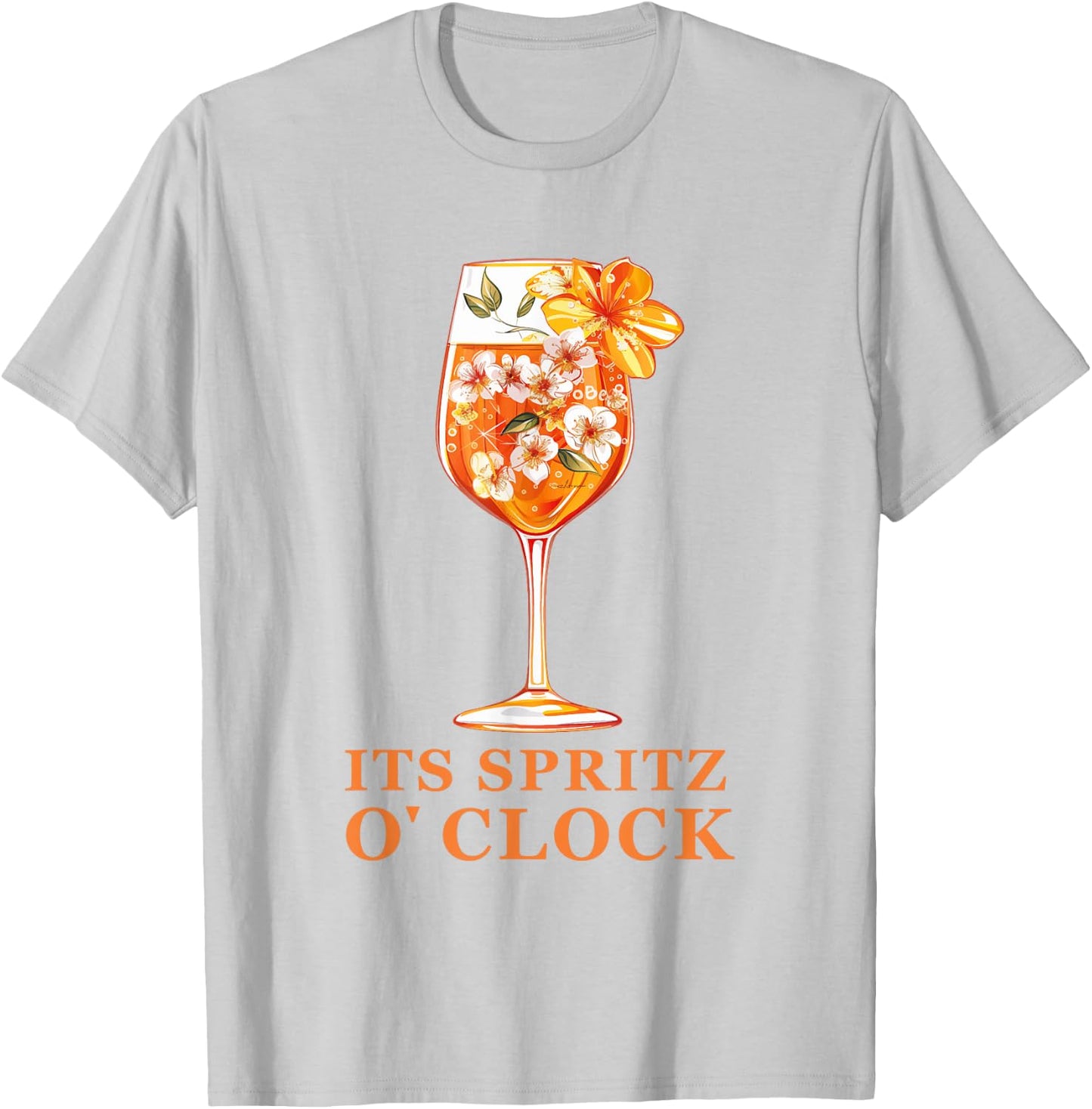 Its Spritz O Clock Aperrollin Outfit for Cocktail Sayings , White, S T-Shirt - T-Shirt | Ash