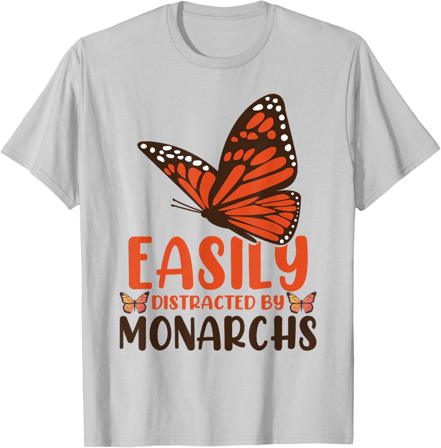 Monarch Butterfly T-Shirt - T-Shirt | Ash